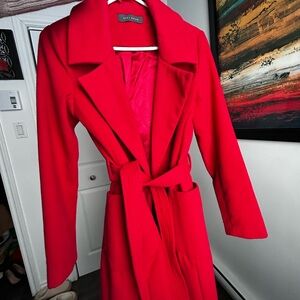 Suzy Shier Vibrant Red Coat